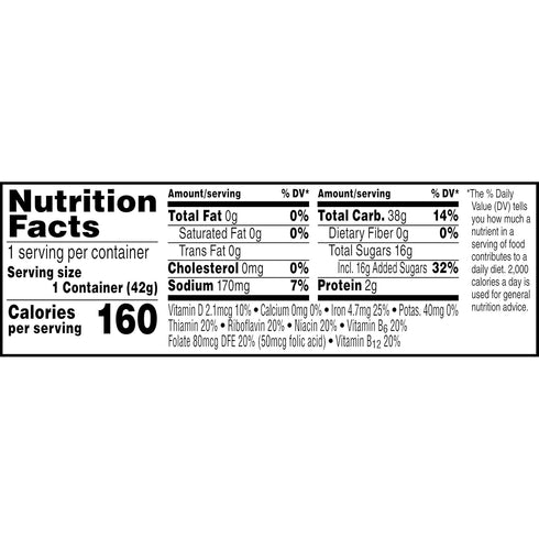 Kellogg's 8 (Pack 24) Corn Pops Cold Breakfast Cereal Cups, Vitamins and Minerals, Kids Snacks, Original