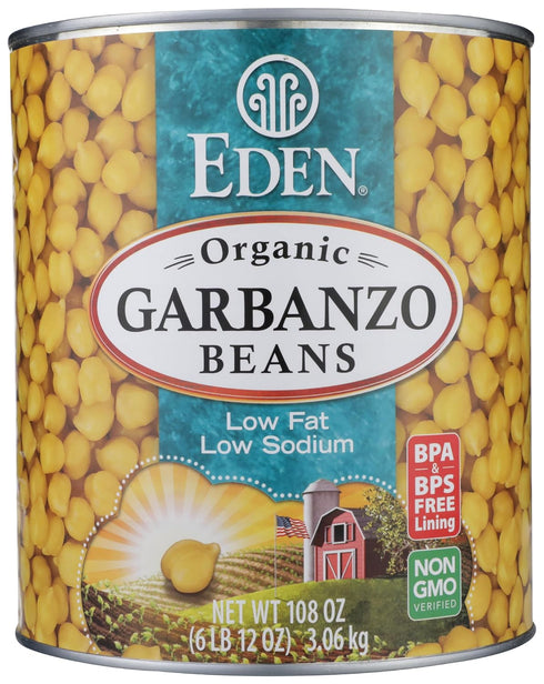 Eden Foods Organic Garbanzo Beans, 109 oz
