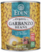 Eden Foods Organic Garbanzo Beans, 109 oz