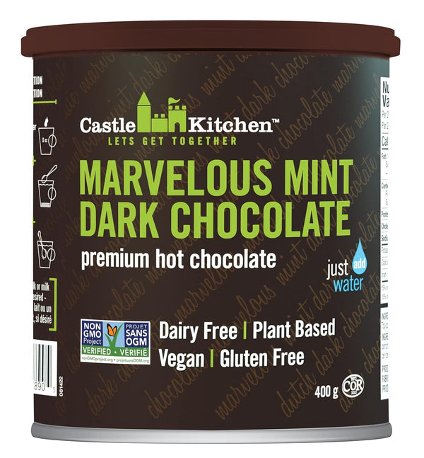 Castle Kitchen Marvelous Mint Dark Chocolate Premium Hot Cocoa Mix - Dairy-Free,