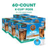 60 Count (6 Packs 10) The Original Donut Shop ICED Duos Cookies + Caramel Coffee, Keurig Single Serve K-Cup Pods