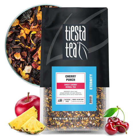 Tiesta Tea - Cherry Punch, Loose Leaf, Sweet Cherry Herbal Tea, Premium
