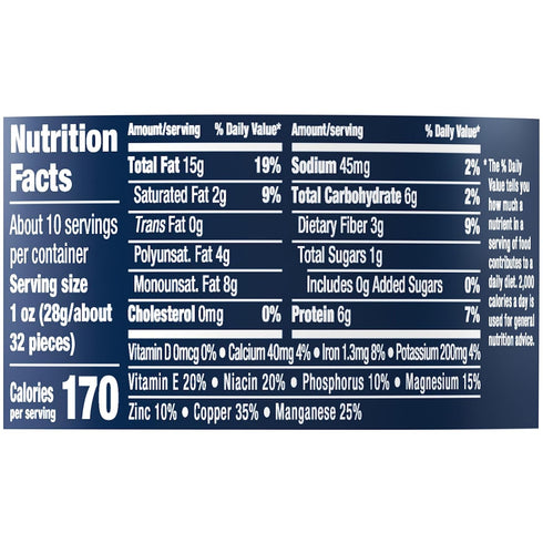 10 Oz PLANTERS Cashews Roasted Lightly Salted Mix Nuts Snack - Plant-Based Protein Party Snacks, Canister