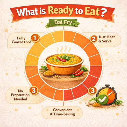 Dfols 0.49lb 7.76oz 220g Dal Fry Ready to Eat Indian Lentil Curry
