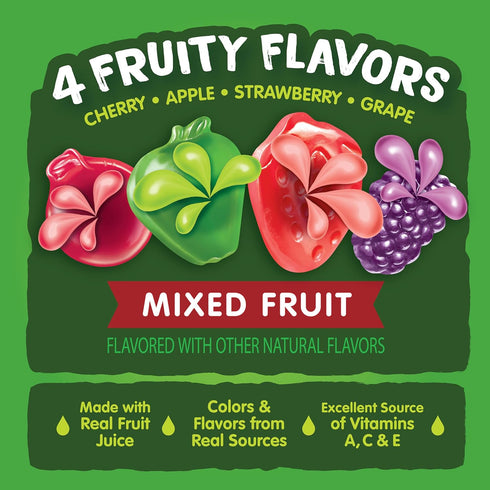 2.25 (Pack 48) Black Forest Juicy Burst Fruit Snacks, Mixed Fruit, Ounce Pouches