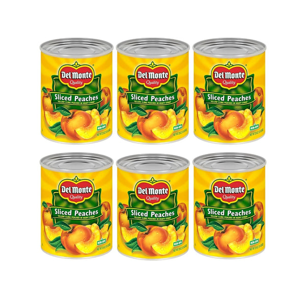Del Monte Canned Sliced Yellow Cling Peaches in Heavy Syrup 1.81 Pound