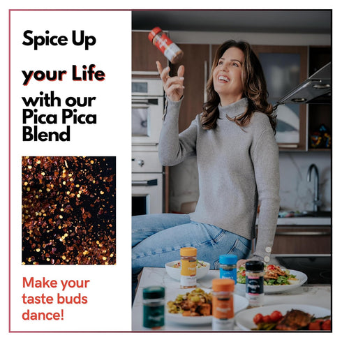 My Secrets Peggy's Pica Pica Spicy Blend - Premium Spice Mix with Jalapeño & Scotch Bonnet - 3.5 Oz