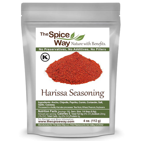 Harissa Seasoning by The Spice Way - A Spicy Hot Spice Blend for Paste and Sauce, 4 oz