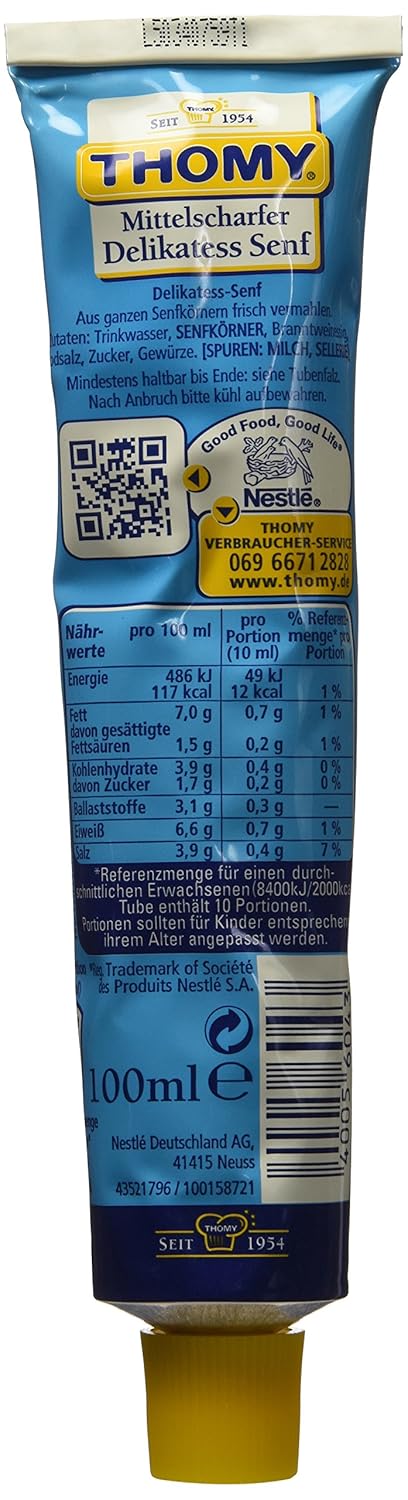 Thomy 100 ml Delikatess-Senf ( Medium Mustard ) in Tube ( )