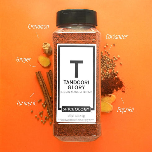 18 oz Spiceology - Tandoori Glory - Indian Masala Blend - Curry Spices and Seasonings - Use On: Chicken, Vegetables