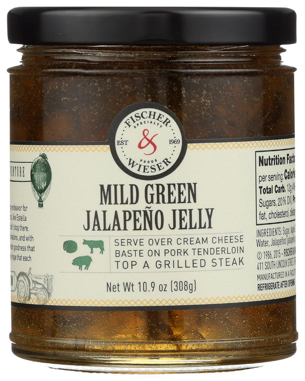 Fischer & Wieser Mild Green Jalapeo Jelly, 10.9 Ounces (Pack Of 6)