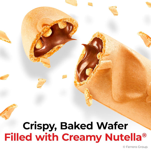 16 Packs 2 1.55 oz Nutella B-ready Wafer Bars, Hazelnut Spread with Cocoa, Individually Wrapped Snack Bar, of Bars