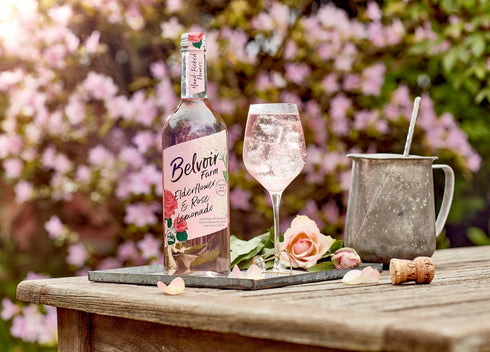 BELVOIR FRUIT FARMS 750ml Elderflower and Rose Lemonade | Elegant Floral Lemonade | Natural Rose and Elderflower