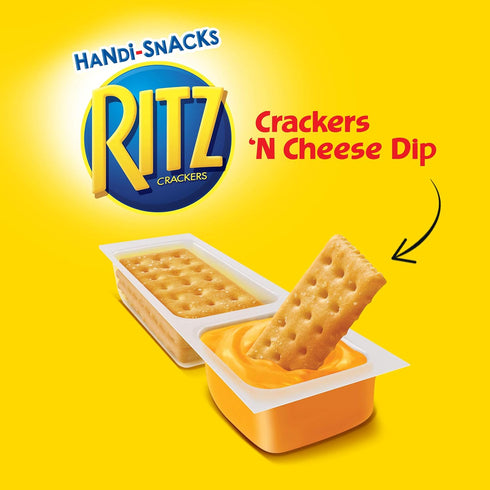 6 0.95 oz Packs RITZ Handi-Snacks Crackers and Cheese Dip