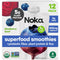 Noka Superfood Fruit Smoothie Pouches, Blueberry Beet, Healthy Snacks with Flax Seed,