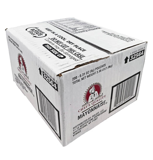 Chef's Quality 200 9 Mayonnaise, Box of Gram Pouches