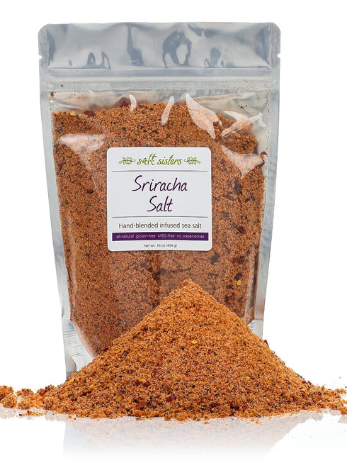 s.a.l.t. sisters Sriracha Salt | All-Natural, Gluten Free, MSG Free, Non-GMO |