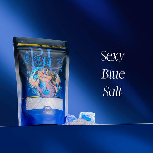 Artaguana 84 1 lb (454g) Sapphire Blue Salt Rare Gourmet Mineral Salt with Trace Minerals | Hand-Harvested & Unrefined