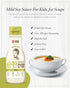 Sempio Mild Soy Sauce for Kids, for Soup (200 ml/6.76 fl oz) - Gluten-Free Soy Sauce for Children & Babies. Half the Salt & Delicious Flavor, Made in Korea, Free from Additives.