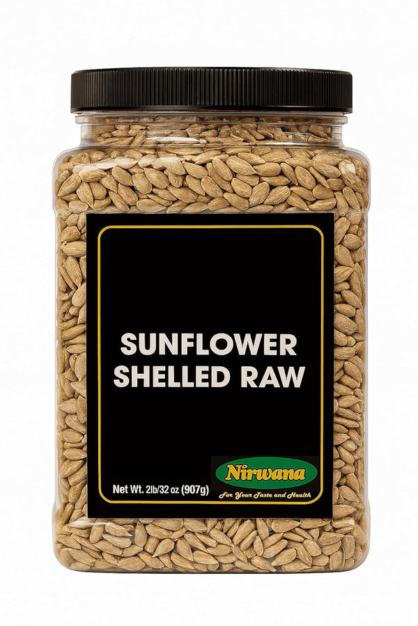 Sunflower Seeds Shelled Raw Jar Pantry Staple for Snacking and Recipes