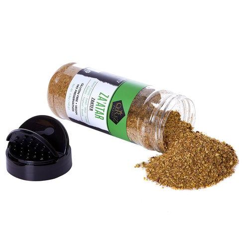 Packed 4.9 oz. Cerez Pazari Zaatar Mediterranean Seasoning, Premium Grade Zahtar, Natural & Freshly Zatar, Non-GMO
