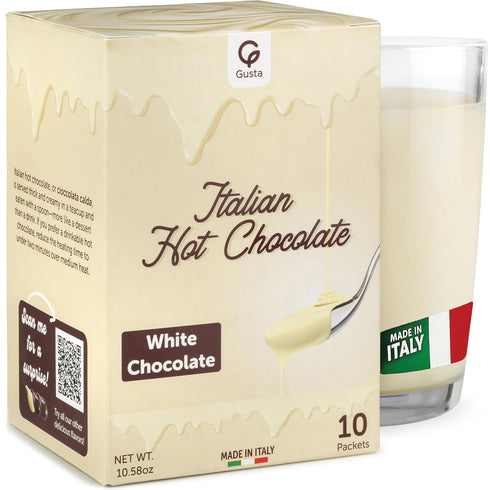 Italian White Hot Chocolate Sweet & Creamy Cocoa Drink Mix - Authentic