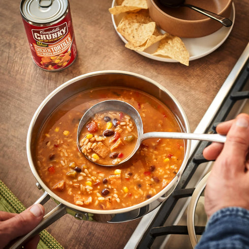 18.6 Oz Campbell's Chunky Soup, Chicken Tortilla Soup with Grilled White Meat Chicken, Can