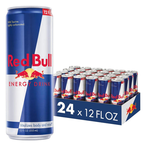 Red Bull Energy Drink with 114mg Caffeine plus Taurine & B Vitamins,