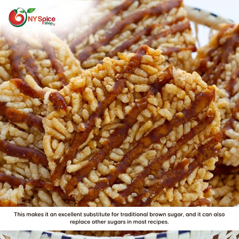 3 NY SPICE SHOP Coconut Palm Sugar - Brown Coconut Sugar - Coconut Palm Sugar - Sweetener Substitute - Great