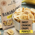 Natural Cravings Pack 100% 16 oz.) Healthy Banana Chips Dried Slices - Family Bags of Dried Banana Chips Sweetened
