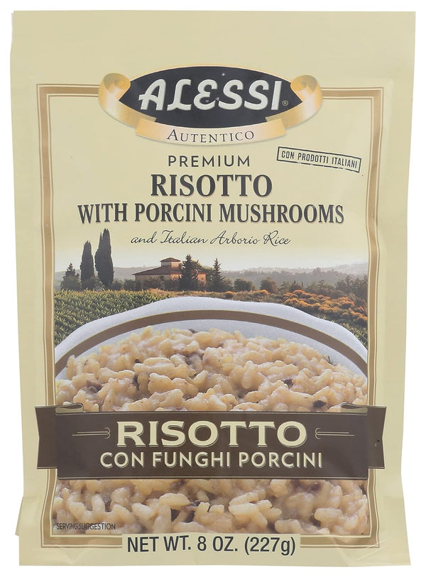 Alessi Autentico, Premium Seasoned Risotto, Italian Arborio Rice, Easy to Prepare, 8oz