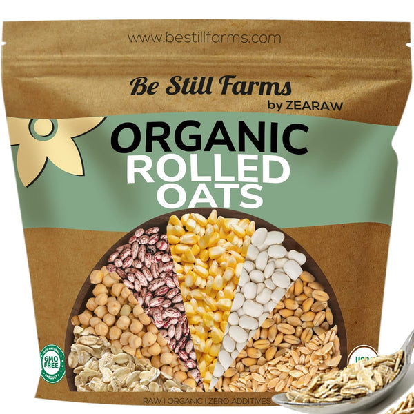 Be Still Farms Organic Oatmeal Regular Rolled Oats - Old Fashioned Oat