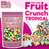 4 oz, Freeze-Dried Candy Fruit Crunch Tropical, Assorted Variety Flavors, Bag Pouch, Ideal Gift Snack