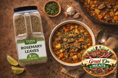 3 LB TOSS Dried Rosemary Leaves, Herbs Perfect for Seasoning and Spices Blends for Grilling and Cooking