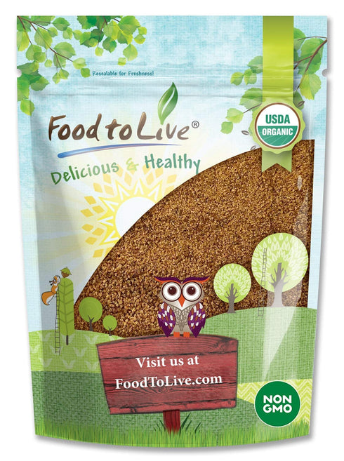 Food to Live Organic Brown Coconut Sugar, 3 Pounds Non-GMO, Pure Palm