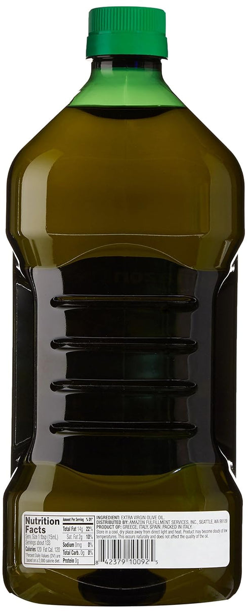 Amazon Fresh 68 Oz (2L) AmazonFresh Mediterranean Extra Virgin Olive Oil, Fl