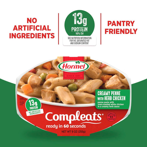 9oz, 6-Pack HORMEL COMPLEATS Italian Chicken & Penne