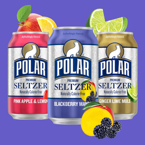 Pack, 12 oz 18 pack Polar Seltzer Water Newbies Variety fl cans