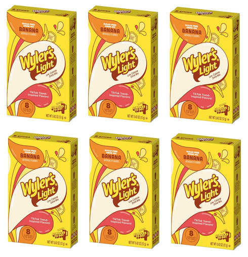 Wyler's Light Banana Singles To Go - Pack of 6 - Powdered