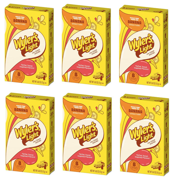 Wyler's Light Banana Singles To Go - Pack of 6 - Powdered