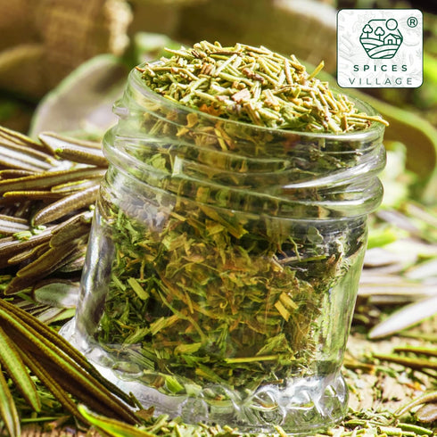 SPICES VILLAGE Rosemary Dried, Rosemary Herbs Dried, Cut & Sifted Pure Mediterranean Seasoning - Kosher, Gluten Free