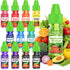Natural Food Coloring - 12 Vibrant Colors Natural Liquid Food Dye Set,