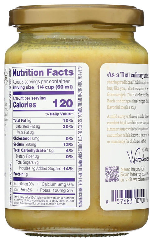 9.8 WATCHAREE Thai Yellow Curry Sauce, FZ
