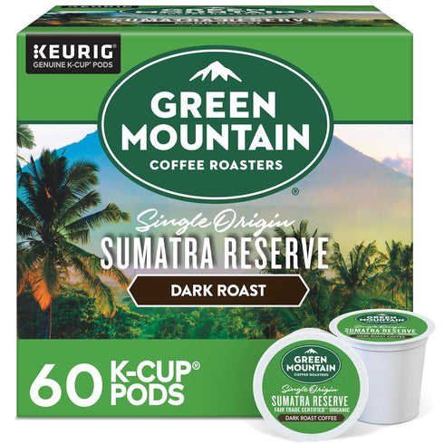 Green Mountain Coffee Roasters Sumatra Reserve, Keurig Single Serve K-Cup Pods, Dark