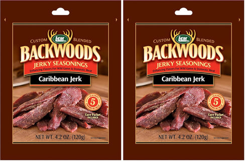 LEM Products Backwoods Caribbean Jerk Jerky Seasoning, Ideal for Wild Game and