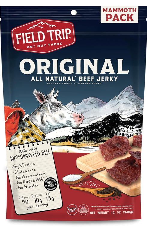 Field Trip Beef Jerky, Gluten Free Jerky, Low Carb, Healthy High Protein