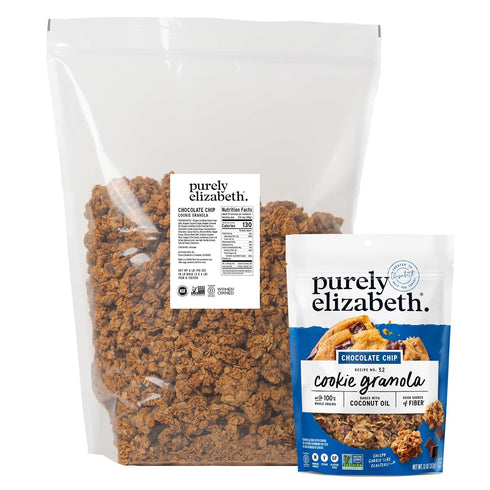 6lb Purely Elizabeth, Cookie Granola, Chocolate Chip, Bag