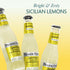 6.8 oz Pack 4 Fever-Tree Sparkling Sicilian Lemonade Premium Soda Mixer for Cocktails and Mocktails, fl Bottles