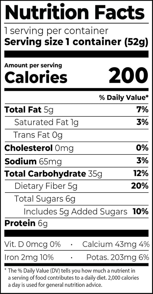1.83 OZ Mylk Labs Cultivated Blueberry & Vermont Maple Oatmeal Cup
