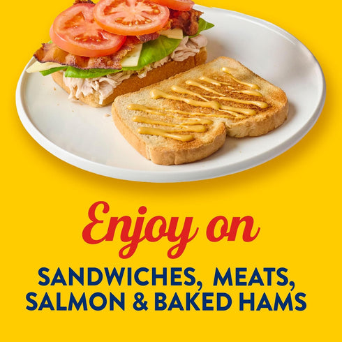12 oz Frenchs Mustard, Maple, Made with Maple Syrup, Smooth & Sweet Mustard and Dipping Sauce, For Sandwiches, Salmon